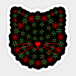 Christmas cat Sticker